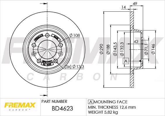 FREMAX BD-4623 - Disque de frein cwaw.fr