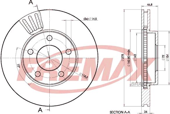 FREMAX BD-4093 - Disque de frein cwaw.fr