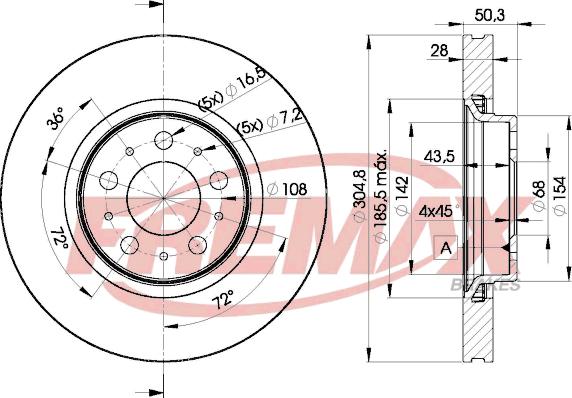 FREMAX BD-4045 - Disque de frein cwaw.fr