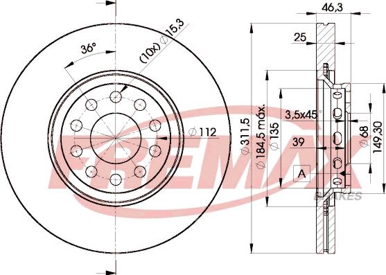 FREMAX BD-4065 - Disque de frein cwaw.fr