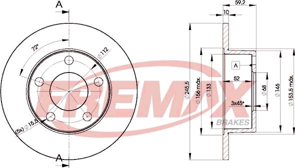 FREMAX BD-4011 - Disque de frein cwaw.fr