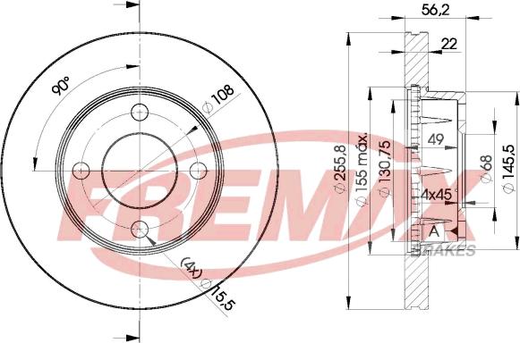 FREMAX BD-4013 - Disque de frein cwaw.fr