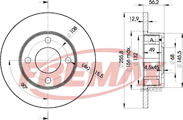 FREMAX BD-4012 - Disque de frein cwaw.fr