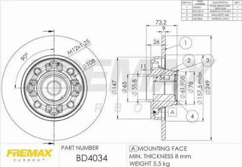 FREMAX BD-4034 - Disque de frein cwaw.fr