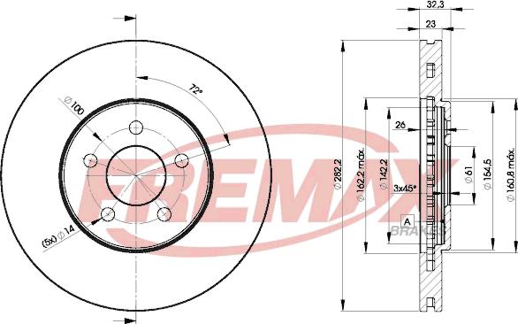 FREMAX BD-4073 - Disque de frein cwaw.fr