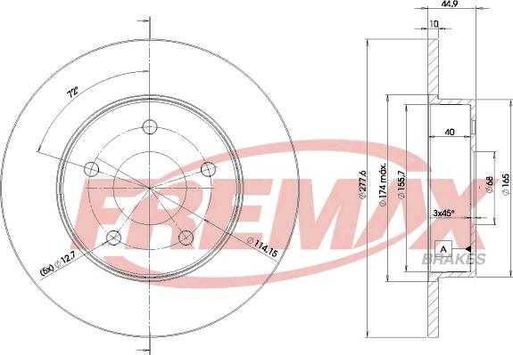 FREMAX BD-4101 - Disque de frein cwaw.fr