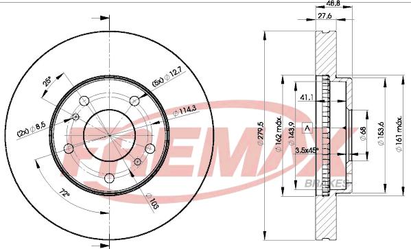 FREMAX BD-4103 - Disque de frein cwaw.fr