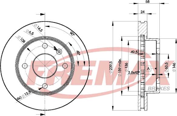 FREMAX BD-4844 - Disque de frein cwaw.fr