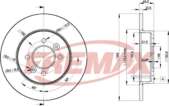 FREMAX BD-4295 - Disque de frein cwaw.fr