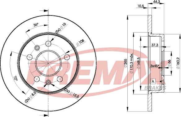 FREMAX BD-4296 - Disque de frein cwaw.fr