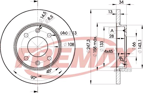 FREMAX BD-4298 - Disque de frein cwaw.fr