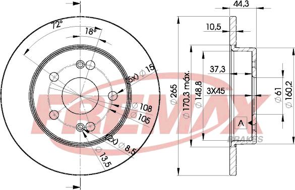 FREMAX BD-4297 - Disque de frein cwaw.fr