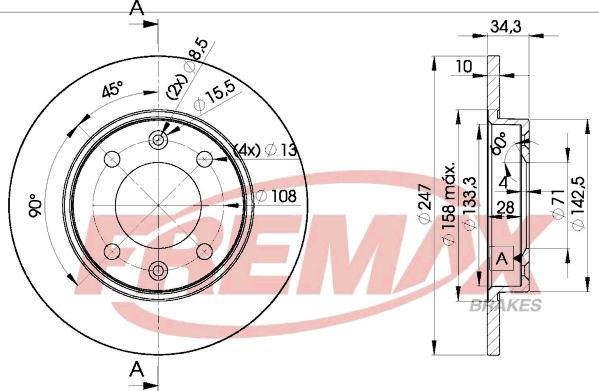 FREMAX BD-4246 - Disque de frein cwaw.fr