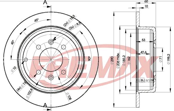 FREMAX BD-4250 - Disque de frein cwaw.fr