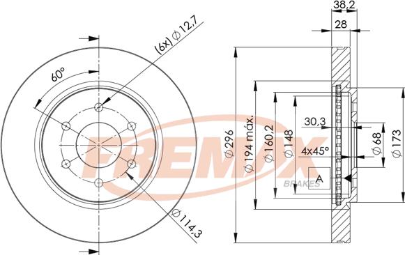 FREMAX BD-4200 - Disque de frein cwaw.fr