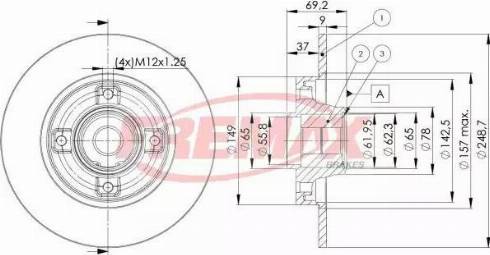 FREMAX BD-4745 - Disque de frein cwaw.fr