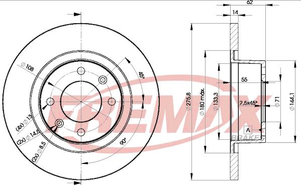 FREMAX BD-4754 - Disque de frein cwaw.fr