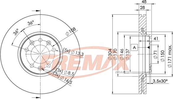 FREMAX BD-4755 - Disque de frein cwaw.fr