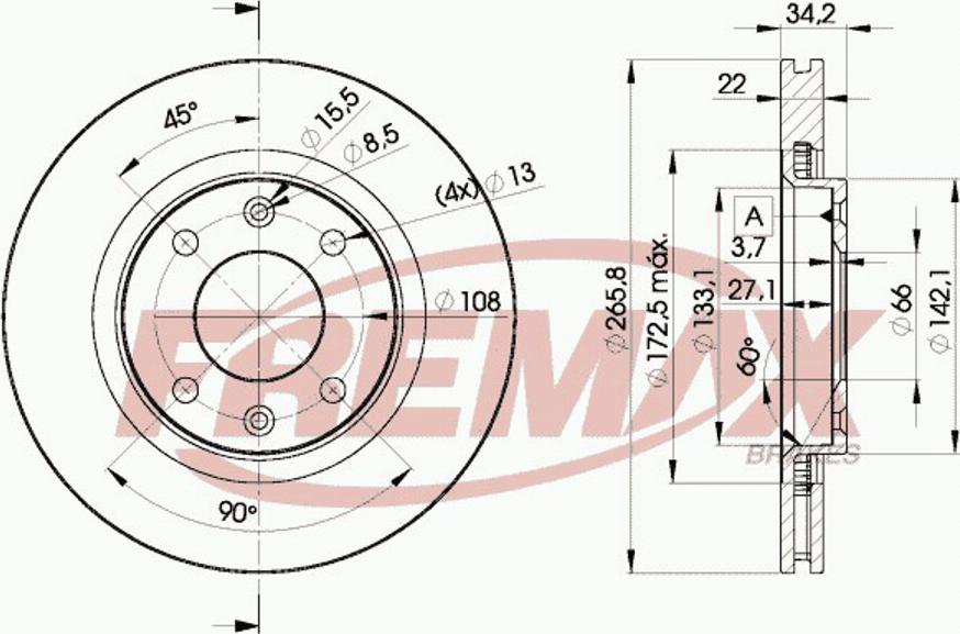 FREMAX BD-4750e - Disque de frein cwaw.fr