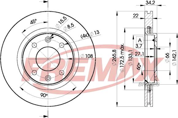 FREMAX BD-4750 - Disque de frein cwaw.fr