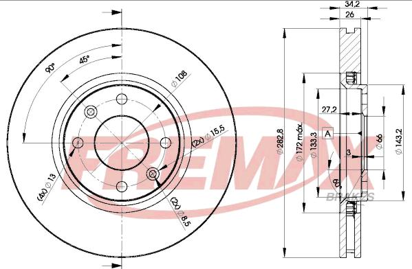 FREMAX BD-4752 - Disque de frein cwaw.fr