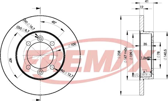 FREMAX BD-4706 - Disque de frein cwaw.fr