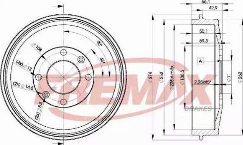 FREMAX BD-4724 - Tambour de frein cwaw.fr