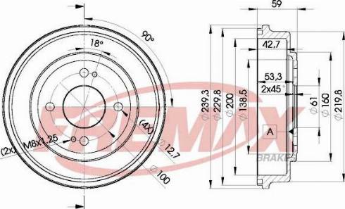 FREMAX BD-4726-KT - Tambour de frein cwaw.fr