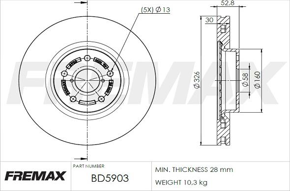 FREMAX BD-5903 - Disque de frein cwaw.fr