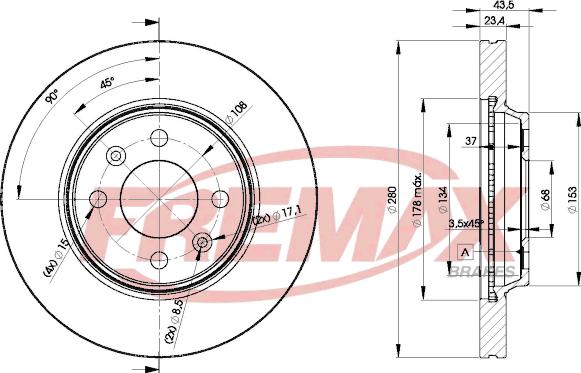 FREMAX BD-5550 - Disque de frein cwaw.fr