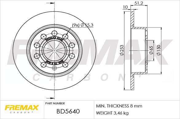 FREMAX BD-5640 - Disque de frein cwaw.fr