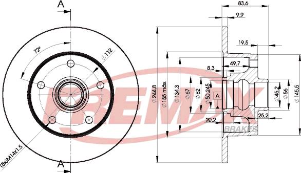 FREMAX BD-5606 - Disque de frein cwaw.fr