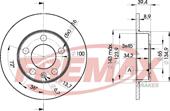 FREMAX BD-5601 - Disque de frein cwaw.fr