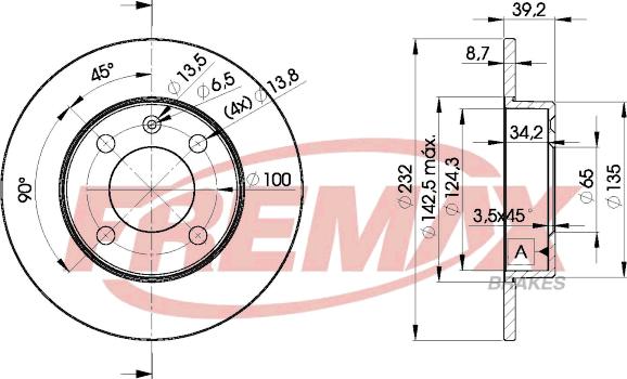 FREMAX BD-5608 - Disque de frein cwaw.fr