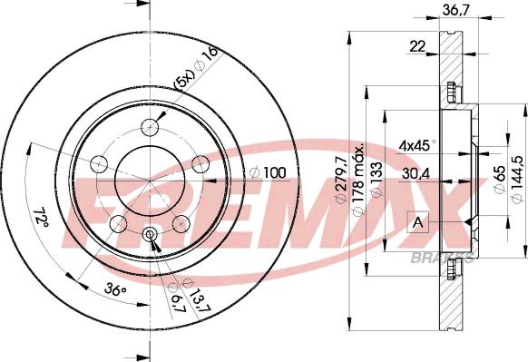 FREMAX BD-5603 - Disque de frein cwaw.fr