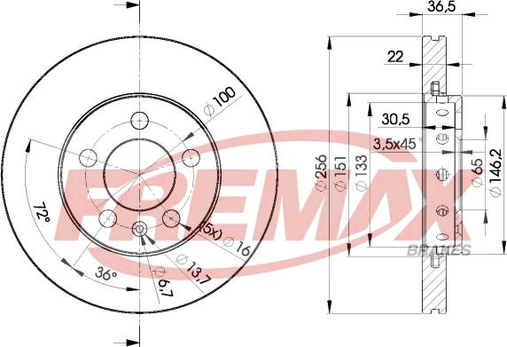 FREMAX BD-5602 - Disque de frein cwaw.fr