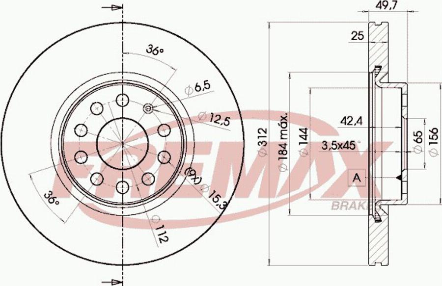 FREMAX BD-5618e - Disque de frein cwaw.fr