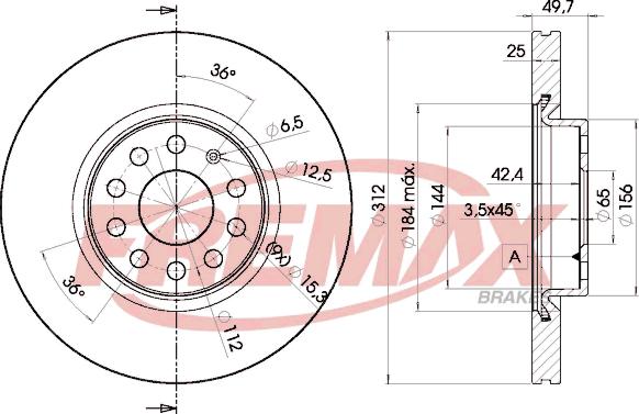 FREMAX BD-5618 - Disque de frein cwaw.fr