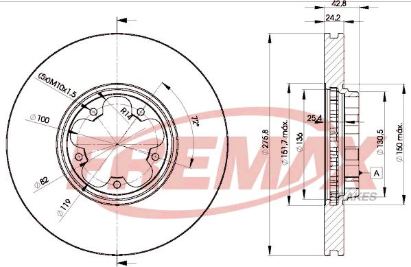 FREMAX BD-5612 - Disque de frein cwaw.fr