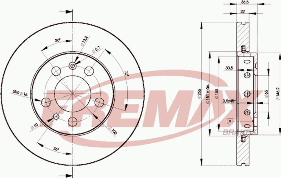 FREMAX BD-5617 - Disque de frein cwaw.fr