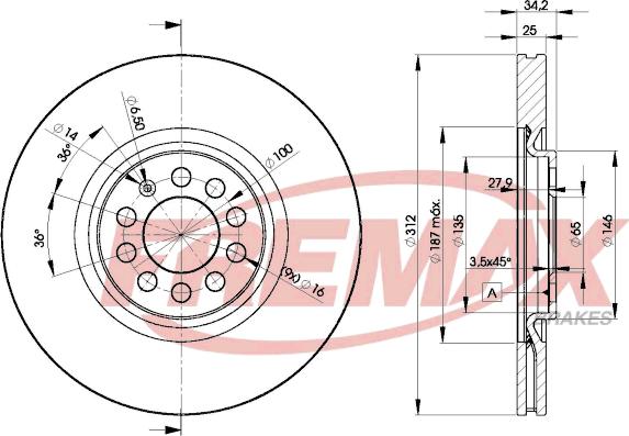 FREMAX BD-5620 - Disque de frein cwaw.fr