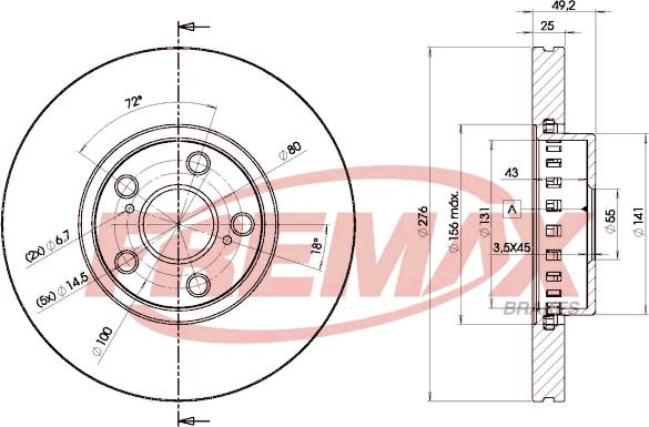 FREMAX BD-5060 - Disque de frein cwaw.fr