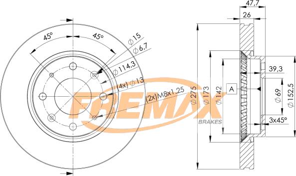 FREMAX BD-5002 - Disque de frein cwaw.fr