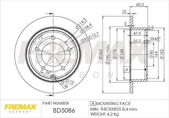 FREMAX BD-5086 - Disque de frein cwaw.fr