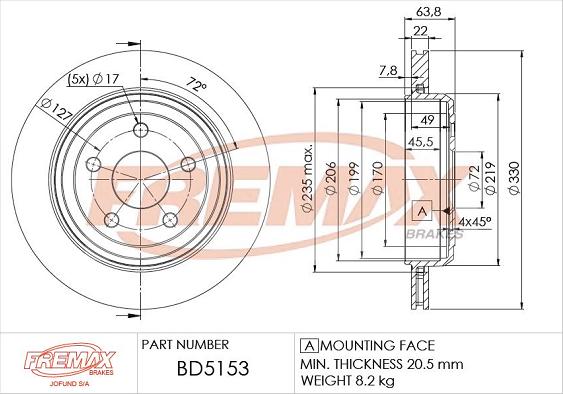 FREMAX BD-5153 - Disque de frein cwaw.fr