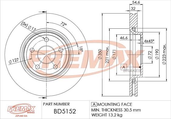 FREMAX BD-5152 - Disque de frein cwaw.fr