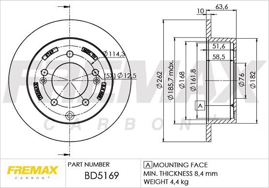 FREMAX BD-5169 - Disque de frein cwaw.fr