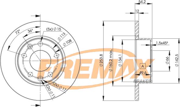 FREMAX BD-5165 - Disque de frein cwaw.fr