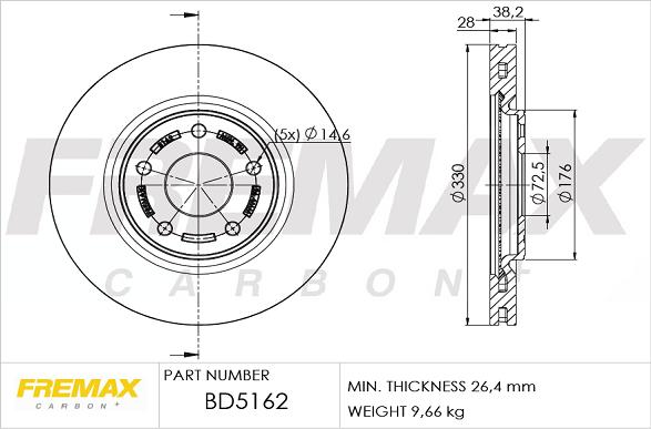 FREMAX BD-5162 - Disque de frein cwaw.fr