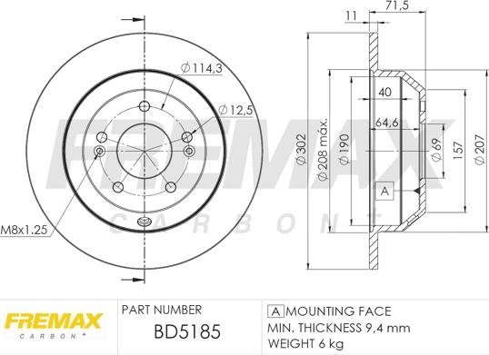 FREMAX BD-5185 - Disque de frein cwaw.fr